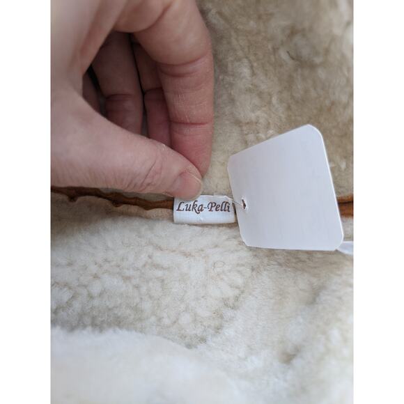 LN Esty's luka pelli leather wool Polish trapper aviator bomber hat. 22inch/7/m - Picture 8 of 11